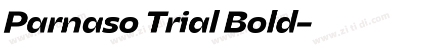 Parnaso Trial Bold字体转换